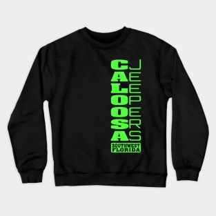 Lime Green Vertical Logo Crewneck Sweatshirt